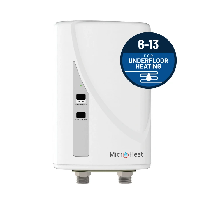 MicroHeat MH Series 6-13 Hydronic Underfloor Heater MicroHeat MH Series 6-13 Hydronic Underfloor Heater (13 kW / 60 AMP) CFEWHS6HYDR-13/PWU